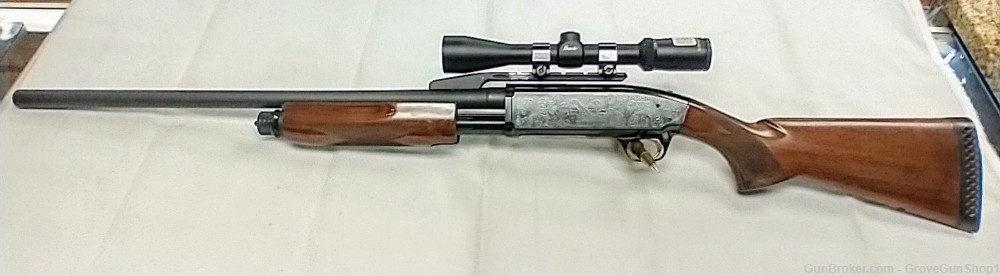 1992 Browning BPS Engraved Duck/Buck 12GA Shotgun w/Burris 3x9x40 Scope-img-0