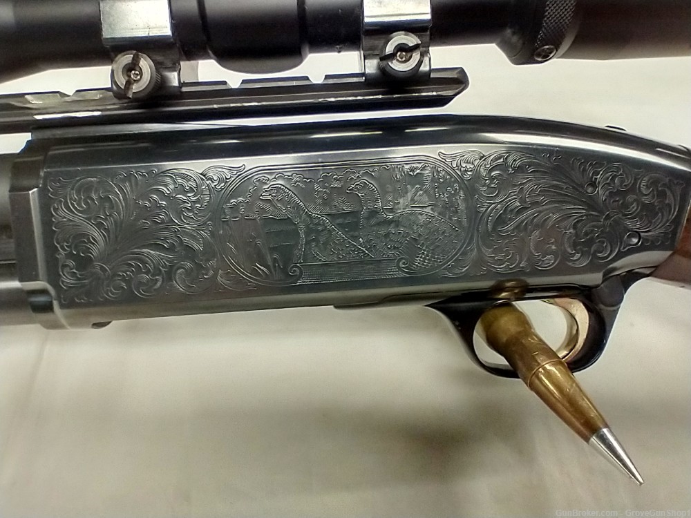 1992 Browning BPS Engraved Duck/Buck 12GA Shotgun w/Burris 3x9x40 Scope-img-2