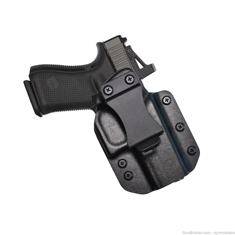 Glock 19/19X - EYV IWB Hybrid Leather/ Kydex Concealed Carry Holster -img-1