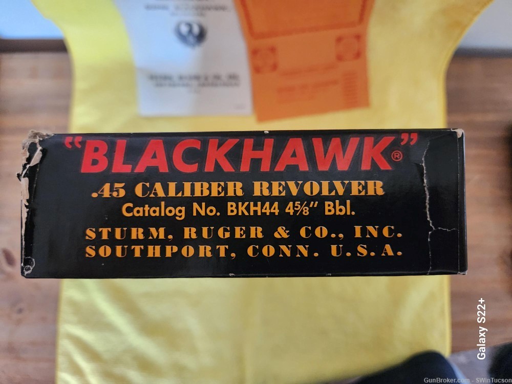 Ruger Old Model Blackhawk 45 Colt, 4 5/8", Boxed-img-20