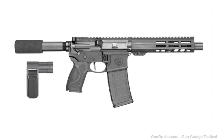 Smith & Wesson M&P15 Pistol With Brace 7.5Inch Barrel 30+1 capacity-img-0