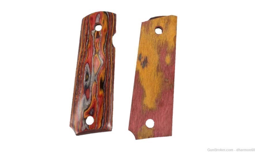 Hard Sugar Maple 1911 Grips Full Size Grips - Multicolor - New-img-5