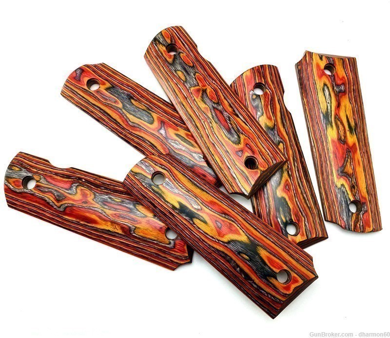 Hard Sugar Maple 1911 Grips Full Size Grips - Multicolor - New-img-3