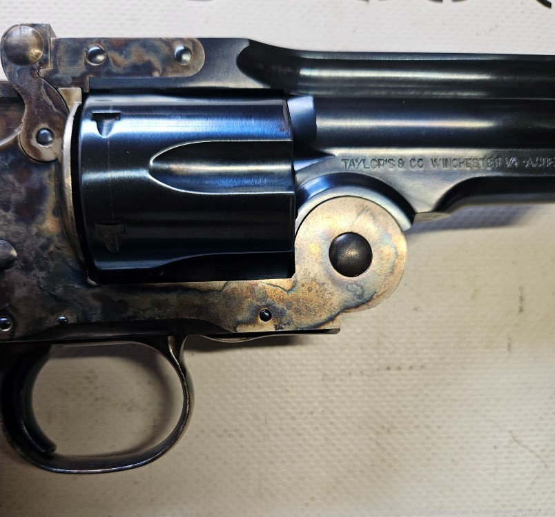 Taylor's & Co. Schofield 45 Colt Charcoal Blue Case Hardened LNIB-img-12
