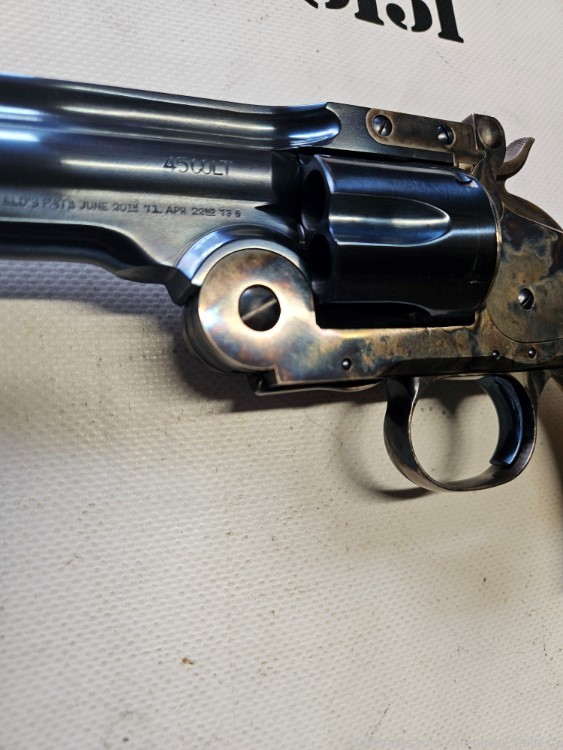 Taylor's & Co. Schofield 45 Colt Charcoal Blue Case Hardened LNIB-img-4
