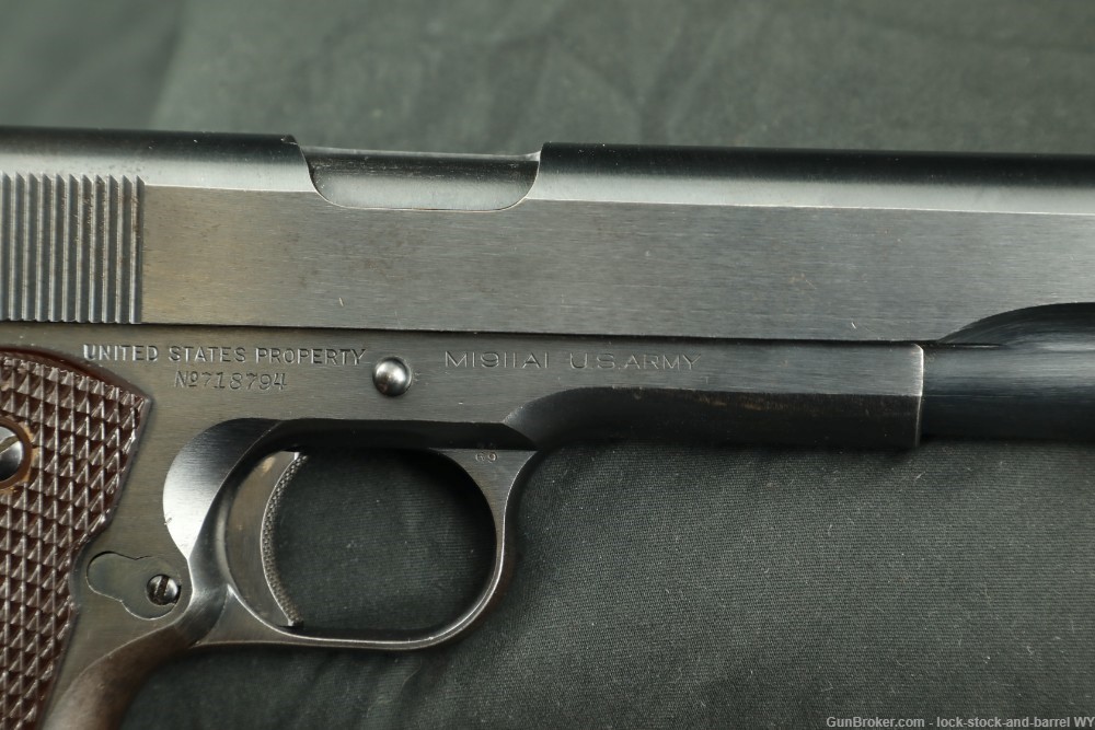 US Army WWII Colt Model 1911A1 .45 ACP 5" Semi-Auto Pistol 1940 C&R Rare-img-18