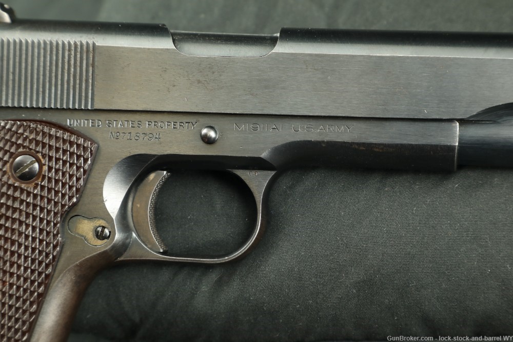 US Army WWII Colt Model 1911A1 .45 ACP 5" Semi-Auto Pistol 1940 C&R Rare-img-19