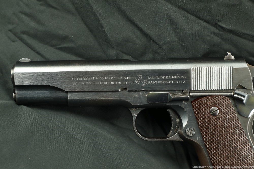 US Army WWII Colt Model 1911A1 .45 ACP 5" Semi-Auto Pistol 1940 C&R Rare-img-6