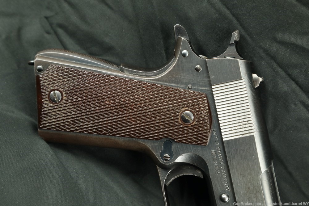US Army WWII Colt Model 1911A1 .45 ACP 5" Semi-Auto Pistol 1940 C&R Rare-img-3