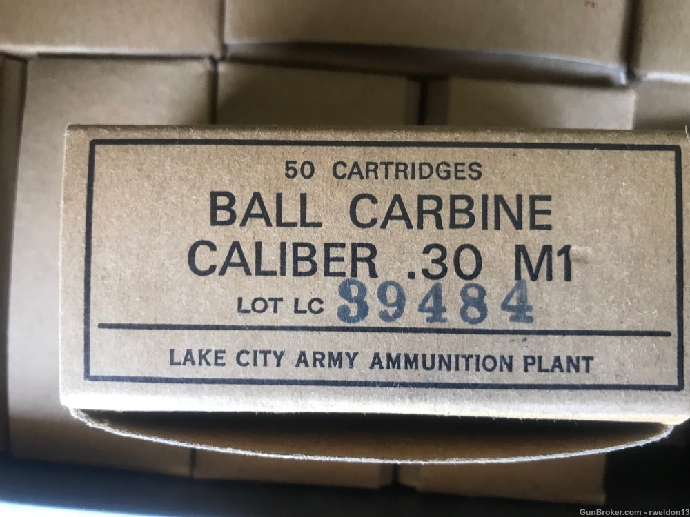 200 Rounds 30 Carbine Ammo Lake City 110gr FMJ-img-0