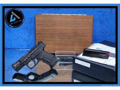 ULTRA RARE LNIB WALTHER P99 QA 120 YEAR ANNIVERSARY ENGRAVED WITH WOOD CASE