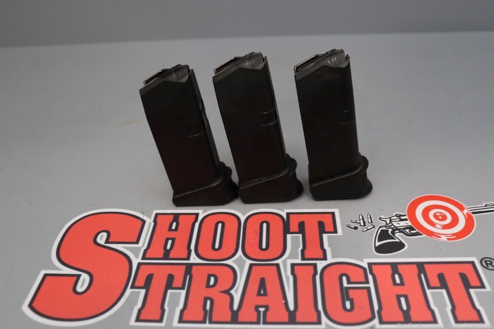 Lot O' Three (3) Glock G27 .40 S&W 11-Round Mags w/After Market Baseplates-img-1