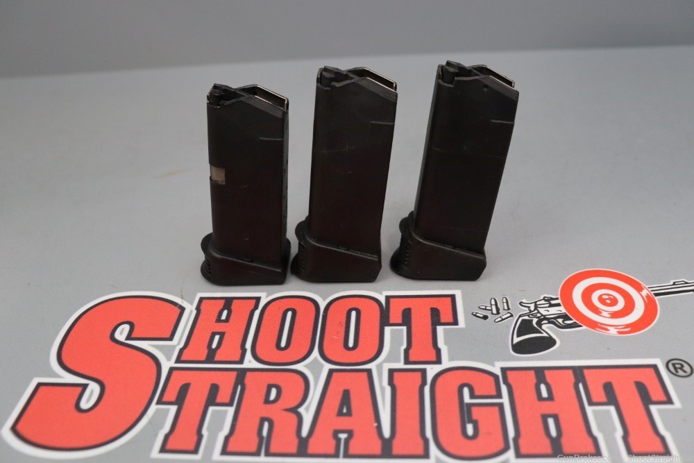 Lot O' Three (3) Glock G27 .40 S&W 11-Round Mags w/After Market Baseplates-img-0