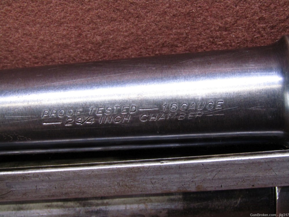 Ward's Western Field 30 Browning Patent 16 GA 2 3/4" Pump Action Shotgun-img-13