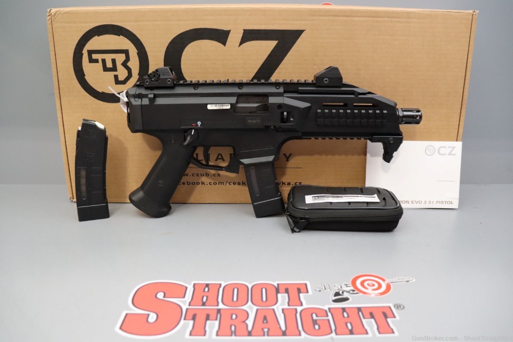CZ Scorpion Evo 3 S1 Pistol 9mm 7.75" w/box-img-0