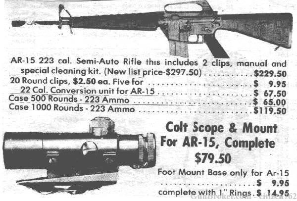 COLT SCOPE EARLY 3x20 – Preban Carry Handle M16 AR15 SP1 Vietnam – Penny !-img-17