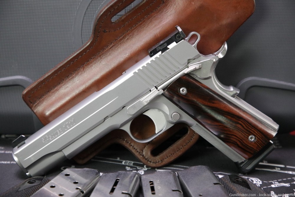 Sig Sauer Model 1911 Target Stainless 1911-A1 .45 ACP Semi Auto Pistol 2019-img-3