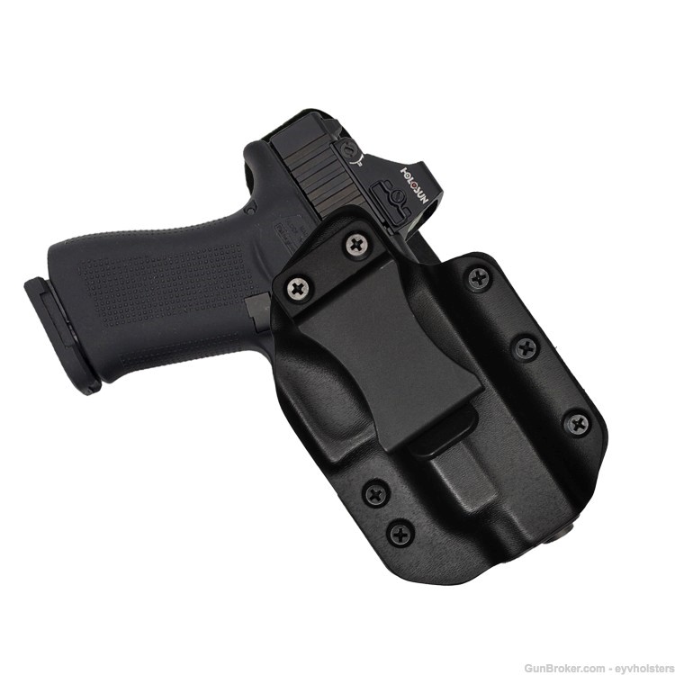 Glock 48/43/43X/MOS -EYV IWB Hybrid Leather/ Kydex Concealed Carry Holster -img-1