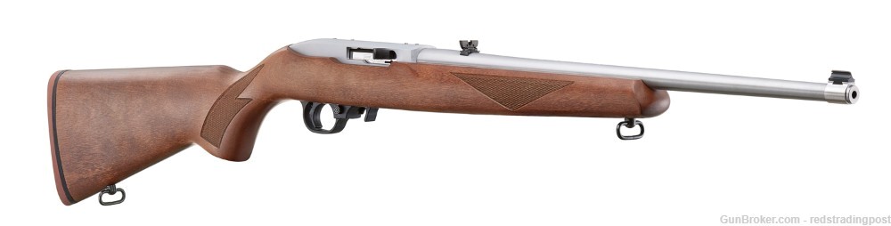 Ruger 75th Anniversary 10/22 18.5" SS Barrel 22 LR Wood Stock Rifle 31275-img-1