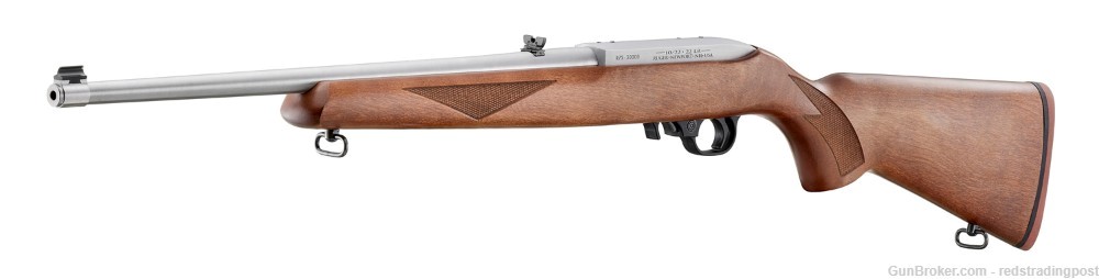 Ruger 75th Anniversary 10/22 18.5" SS Barrel 22 LR Wood Stock Rifle 31275-img-3