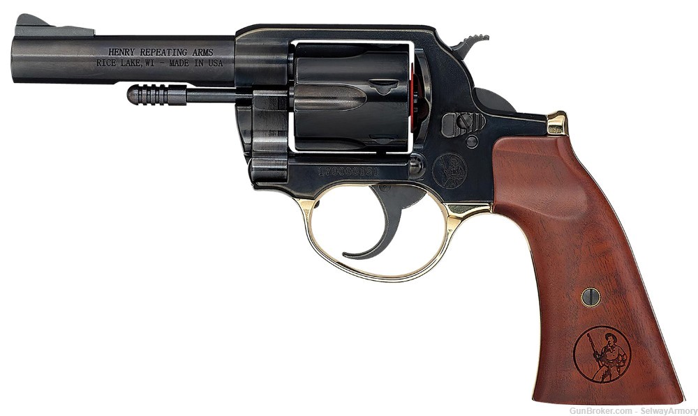 Henry Big Boy Revolver .357 MAG 4" 6rd Blued/Gunfighter Walnut Grip H017GDM-img-1