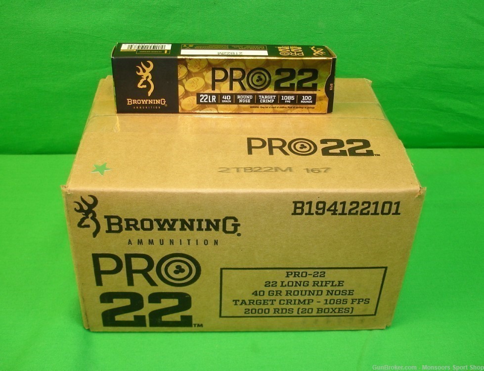 22 Browning Pro Ammo LR B1941 101 - 2000 rds .11 cents/Rd .-img-0