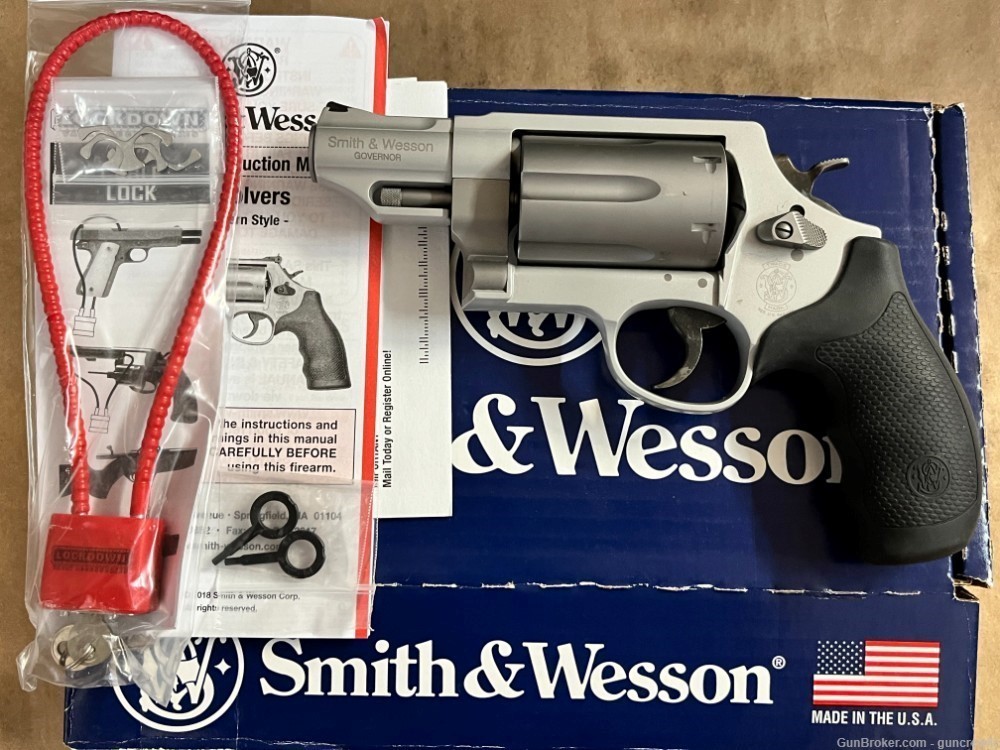 Smith & Wesson S&W 160410 Governor Silver 410Ga 45ACP 45 Colt 2.75" Layaway-img-0