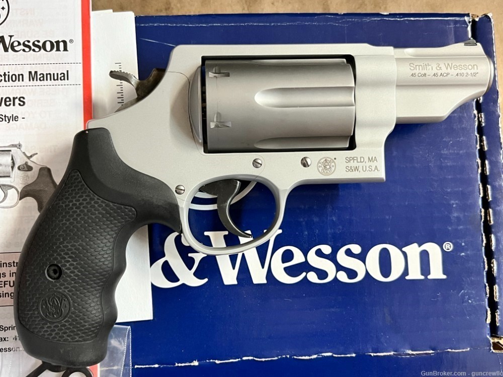 Smith & Wesson S&W 160410 Governor Silver 410Ga 45ACP 45 Colt 2.75" Layaway-img-1