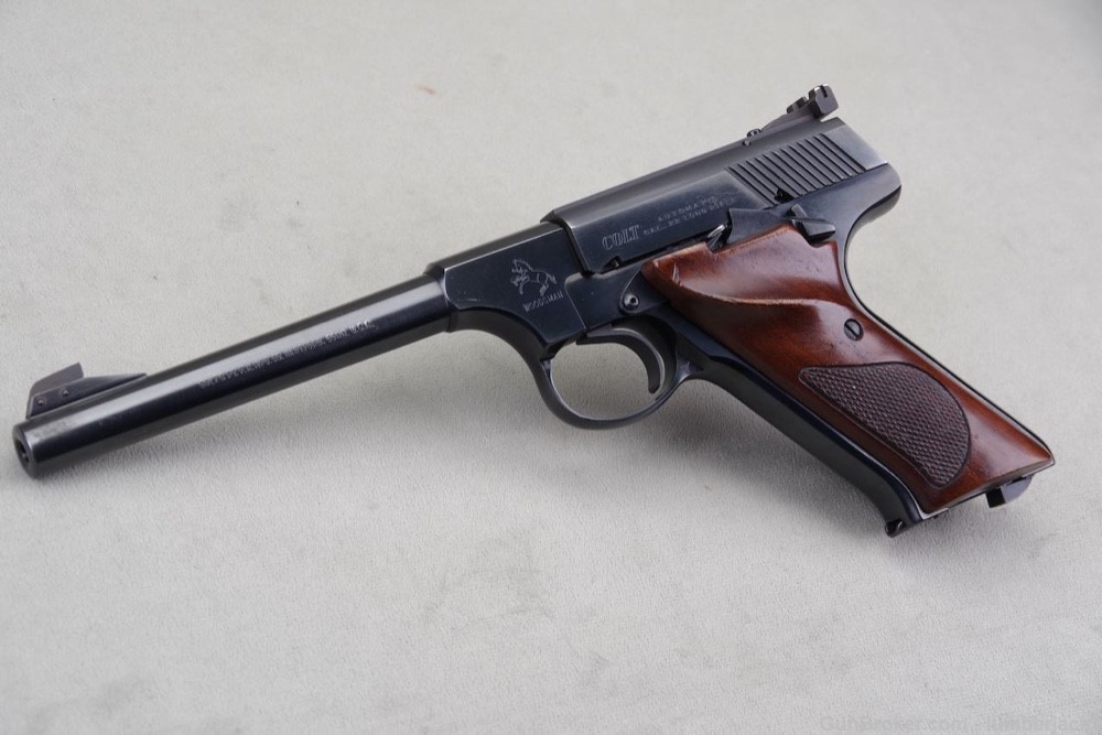 1969 Colt Woodsman Target 22LR 6'' Blue with Original Box & Papers Shooter-img-7