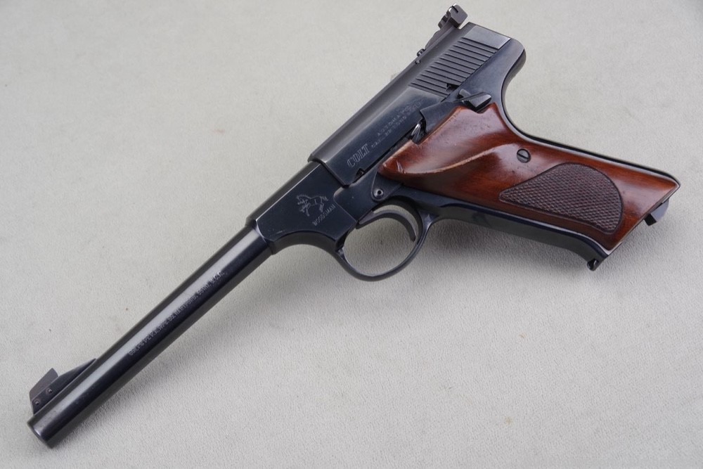 1969 Colt Woodsman Target 22LR 6'' Blue with Original Box & Papers Shooter-img-30