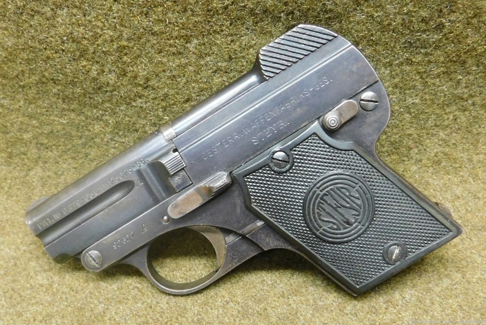Steyr Pieper 1909 25 ACP Tip Up Pistol -img-0