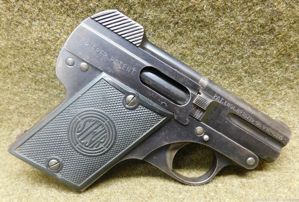 Steyr Pieper 1909 25 ACP Tip Up Pistol -img-4