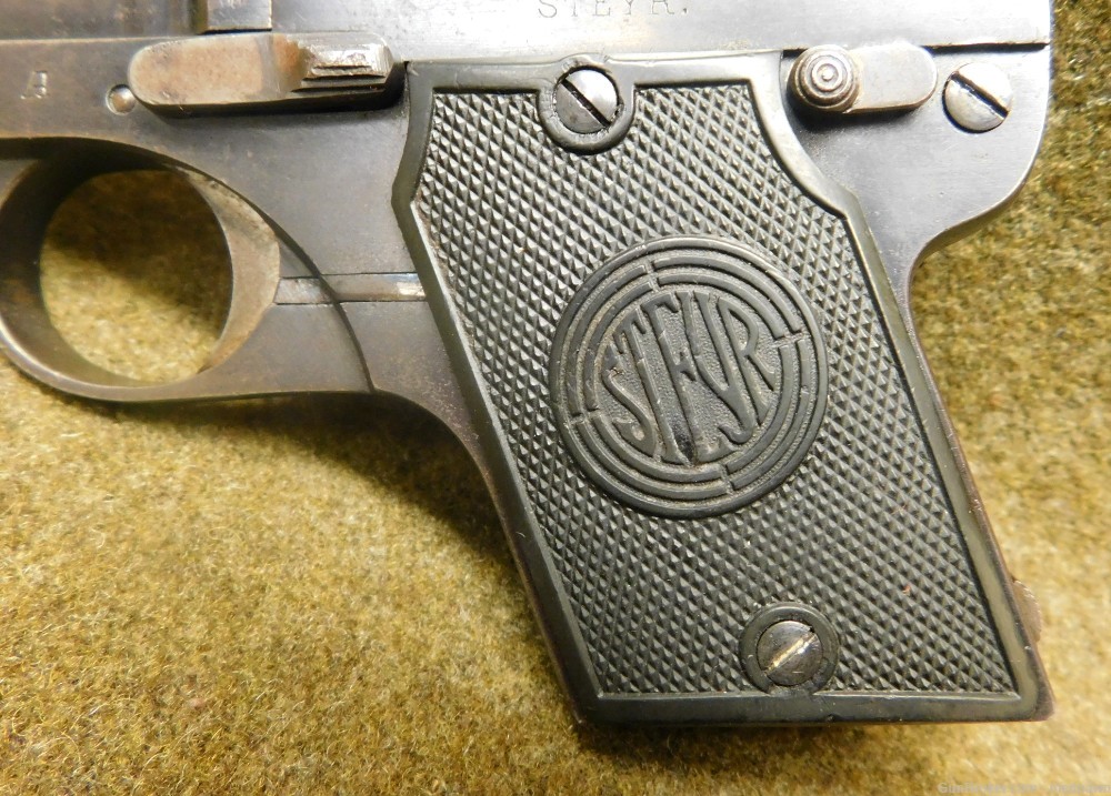 Steyr Pieper 1909 25 ACP Tip Up Pistol -img-1