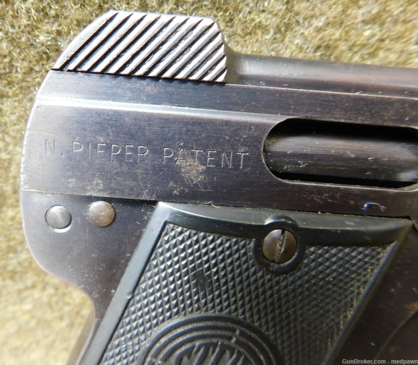Steyr Pieper 1909 25 ACP Tip Up Pistol -img-5