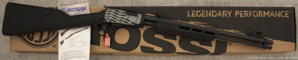 New-in-Box Rossi American Flag Gallery Model Slide Action Rifle-img-0