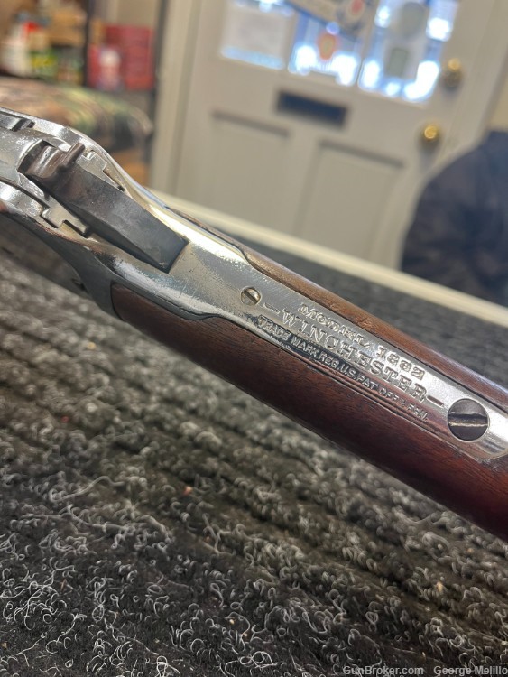 Winchester 1892 Lever Action 38 WCF Chrome 20 inch Barrel NO CC FEE-img-4