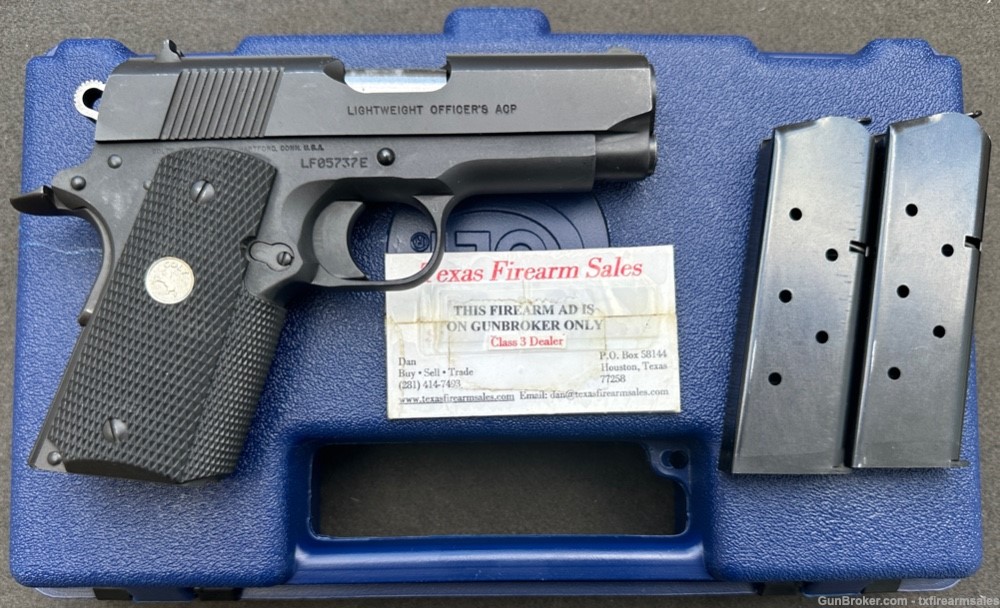 Scarce Colt Lightweight Officer's .45 ACP, Factory Enhanced, Made in 1996-img-8