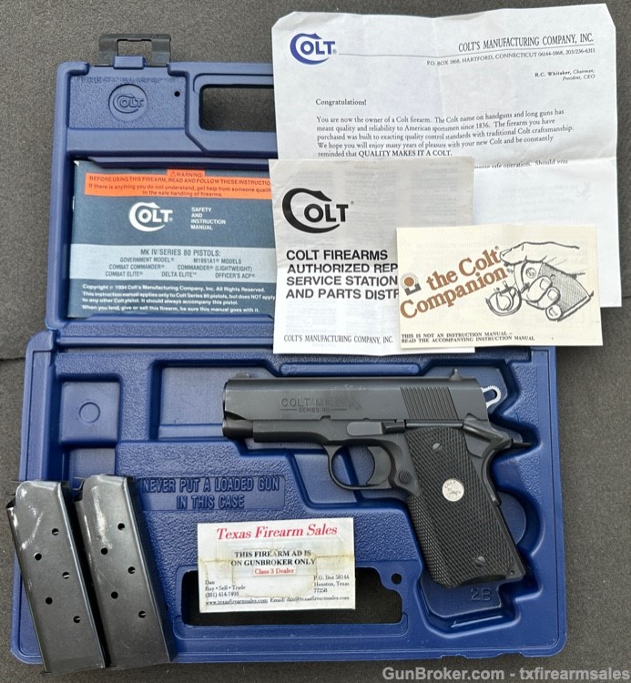 Scarce Colt Lightweight Officer's .45 ACP, Factory Enhanced, Made in 1996-img-39