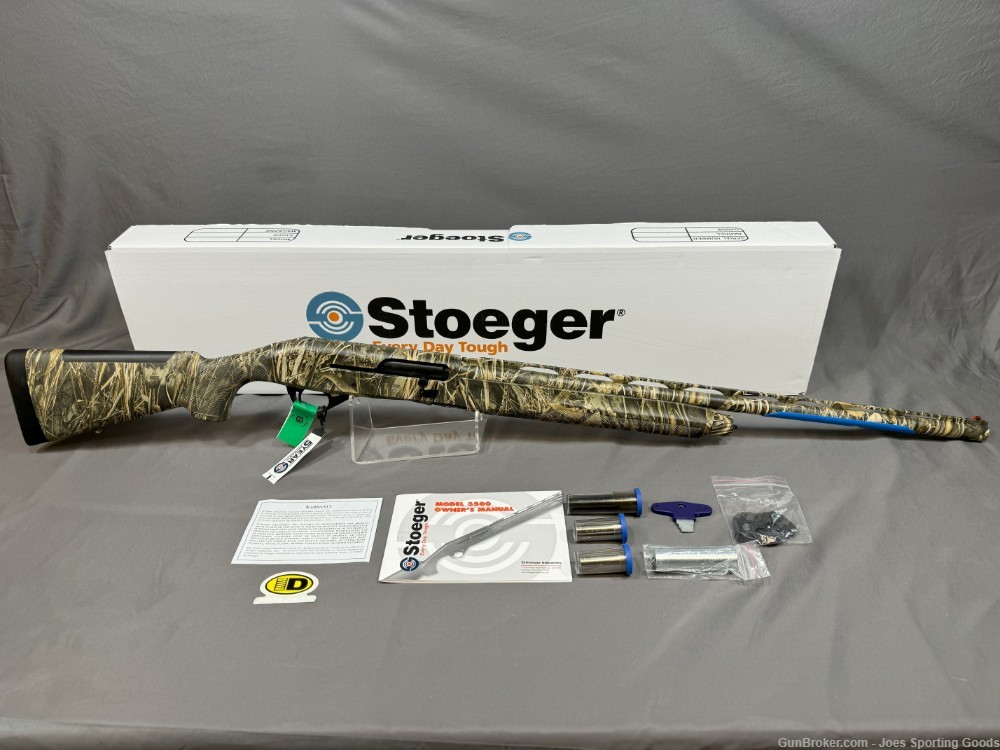 NiB Stoeger M3500 - 12GA Semi Auto Shotgun w/ 28" Barrel & MAX-7 Camouflage-img-0