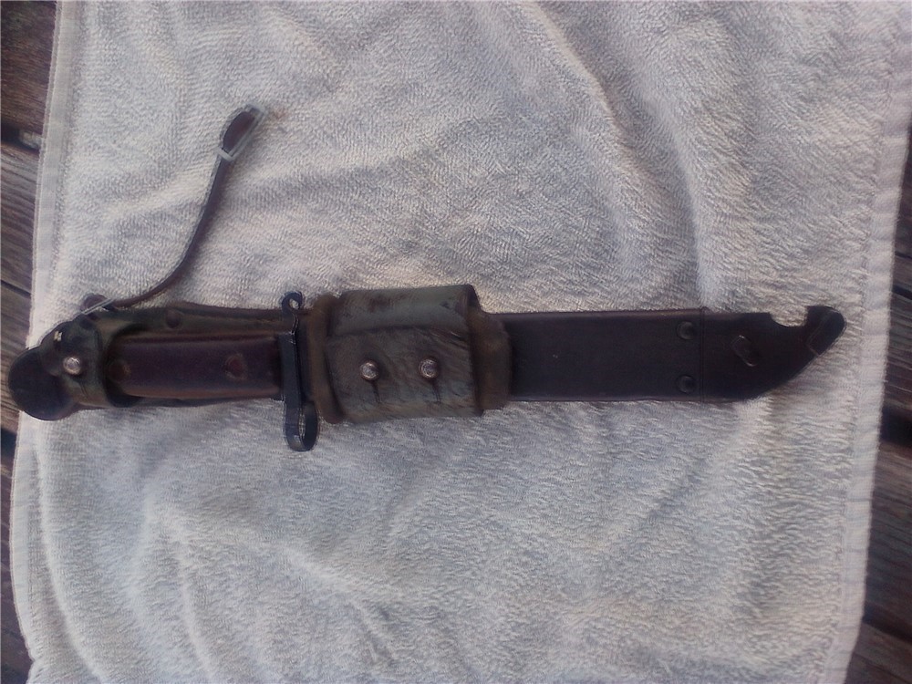 Russian type AK-47 (1968) wire cutter knife W/scabbard-img-5