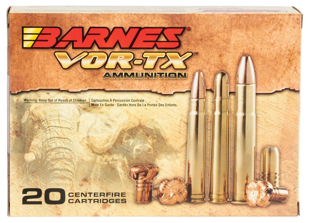 Barnes Bullets VOR-TX Safari 416 Rem Mag 400gr Round Nose Banded Solid 20 R-img-0