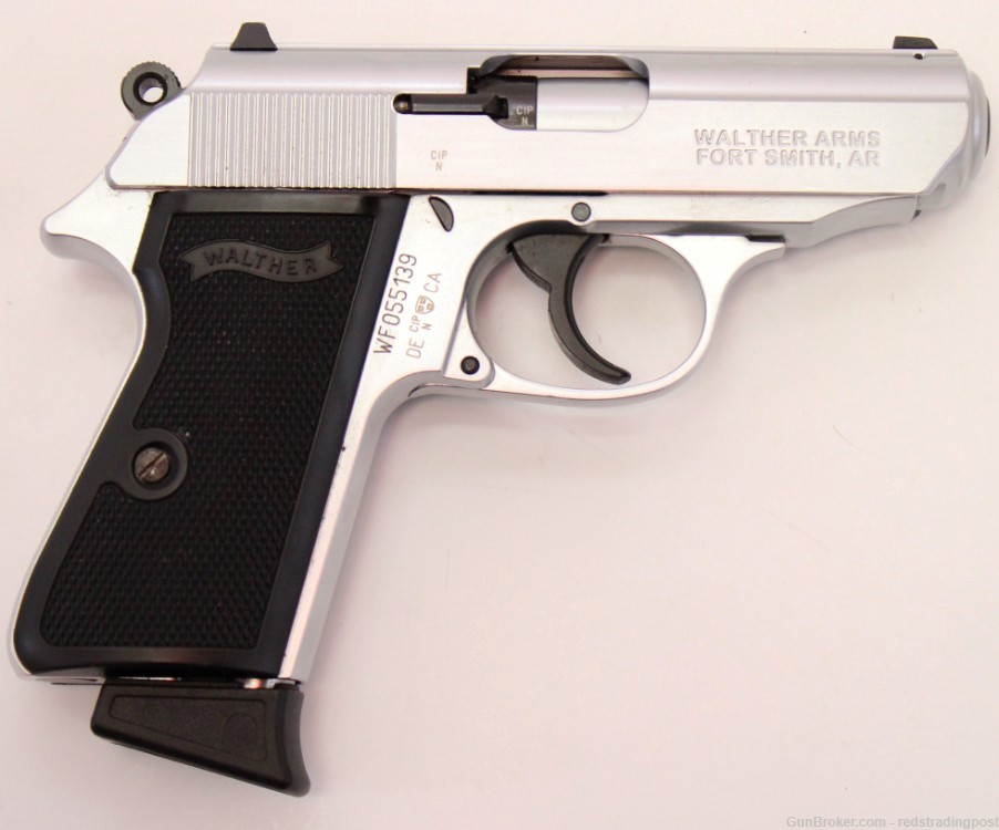Walther PPK/S 3.3" Barrel 22 LR Nickel Semi Auto Pistol 5030320 w/ Box-img-0