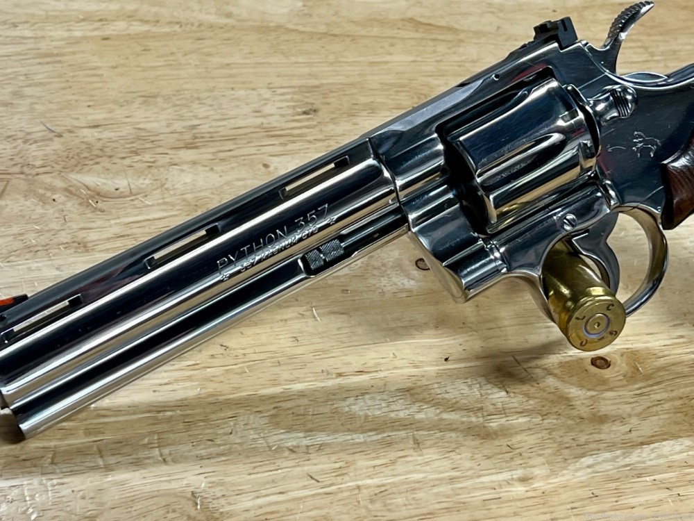 1985 Colt Python 6" Chrome 357mag CA PPT-img-5