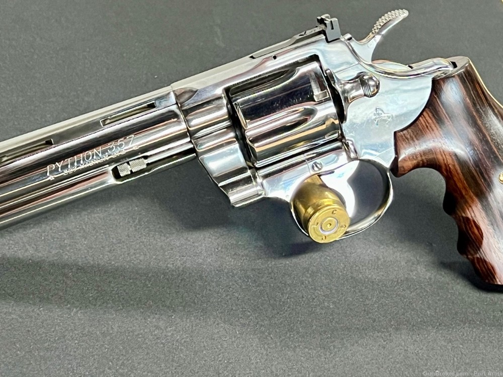 1985 Colt Python 6" Chrome 357mag CA PPT-img-38