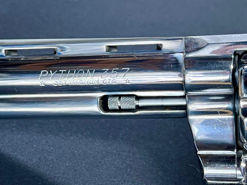 1985 Colt Python 6" Chrome 357mag CA PPT-img-45