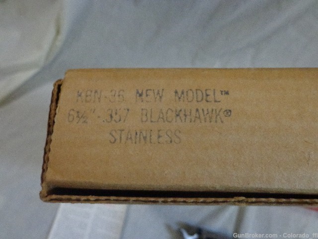 Ruger New Model Blackhawk, .357, Stainless, LNIB - KBN-36  .01 Start!-img-1