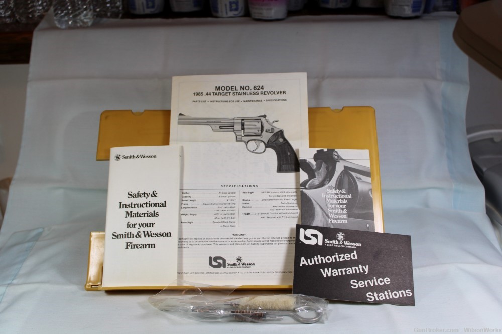 Smith & Wesson S&W Model 624 .44 Spl Made 1985 SN 0019 Box Letter-img-55