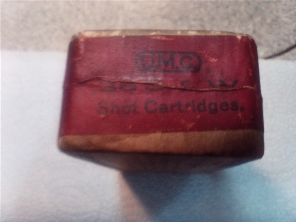 Vintage UMC 38 cal.S&W shot cartridges-center fire-SEALED BOX-img-5