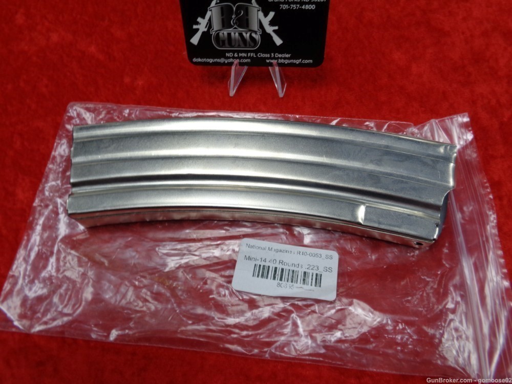 Ruger Mini 14 Stainless Steel 40rd 223 Magazine Mag SS National BRAND NEW-img-8