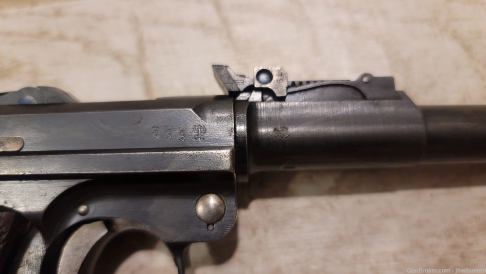 Matching 1915 Artillery Luger w/ Original Holster, Stock, and Drum Magazine-img-5